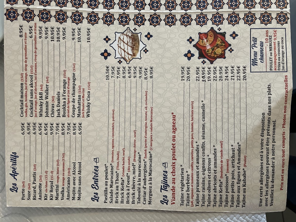 Menu Les Dunes D'or Couscous-8