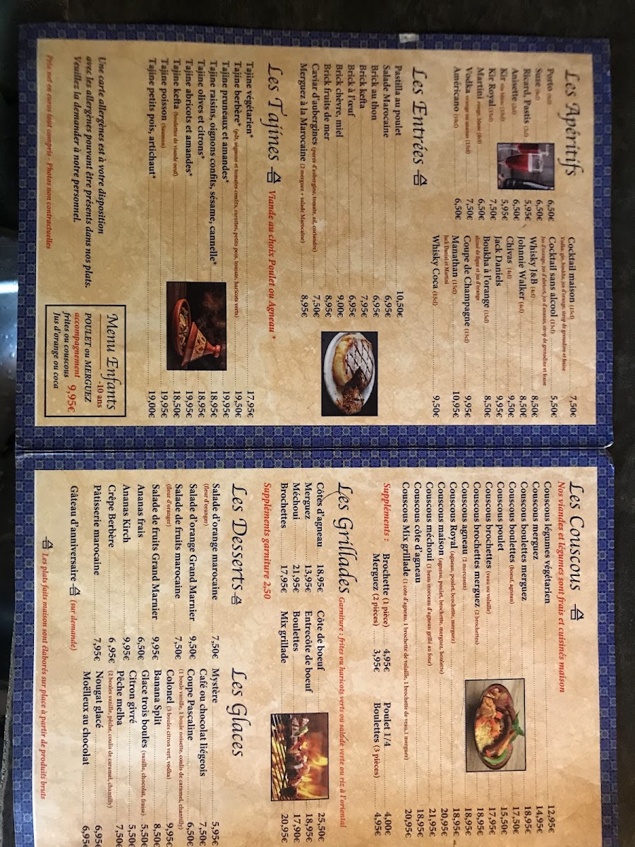 Menu Les Dunes D'or Couscous-9